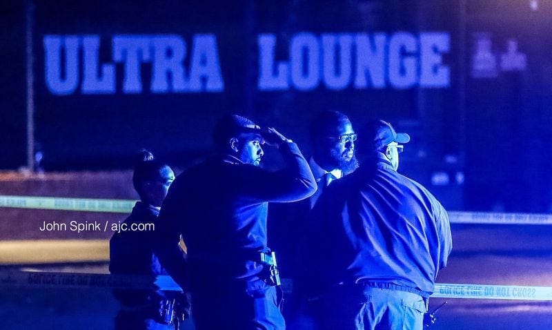 Riverdale police investigators were at the scene of a shooting investigation at a nightclub on Ga. 138 near Taylor Road in March 2019.