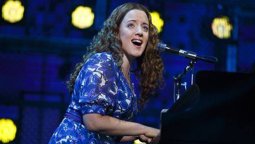 Abby Mueller ( Carole King ) at Carnegie Hall in "Beautiful: The Carole King Musical." Photo by Joan Marcus