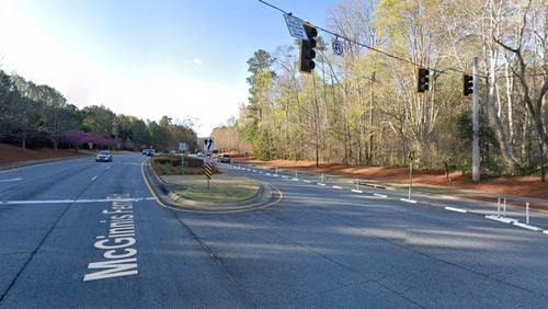The public has until July 14 to comment on plans to reconstruct and widen McGinnis Ferry Road from Sargent Road to Union Hill Road through Johns Creek and Alpharetta. (Google Maps)
