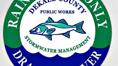 DeKalb County will train volunteers to add signage to stormdrains in an effort to prevent pollution of county water. CONTRIBUTED