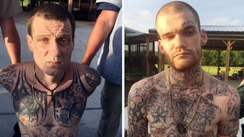 Donnie Russell Rowe and Ricky Dubose, accused of killing two Georgia correctional officers and then committing a crime spree, were arrested in June 2017 in Tennessee. (AJC file photo)
