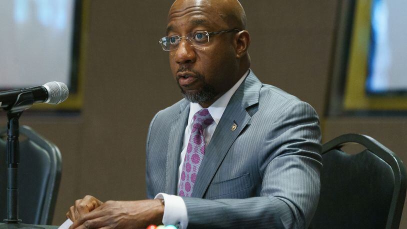U.S. Sen. Raphael Warnock took in $9.8 million in campaign contributions from about 130,000 donors during the last three months of 2021. (Elijah Nouvelage/Getty Images/TNS)