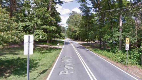 Lawrenceville approves Park Place Drive pedestrian saftey improvement project. Courtesy Google Maps