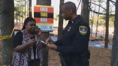 The Dunwoody Police Department created its own Mannequin Challenge video to bring awareness to ‘lock, take, hide’ campaign. (Credit: Channel 2 Action News)