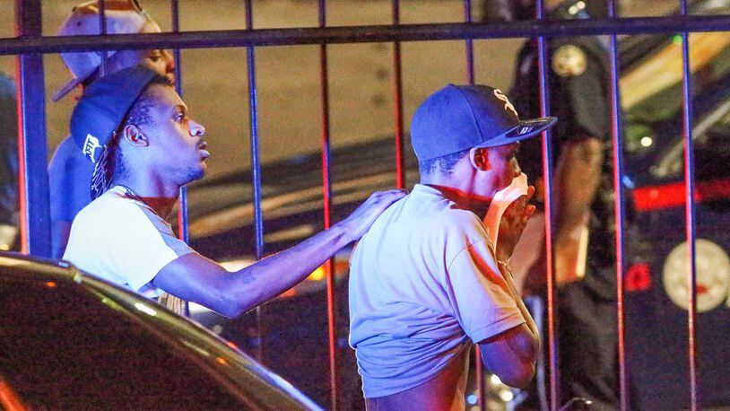 “A lot of people” were inside the the Blue Ivory Restaurant and Lounge when a man was shot and killed early Wed., July 1, 2015. JOHN SPINK /JSPINK@AJC.COM