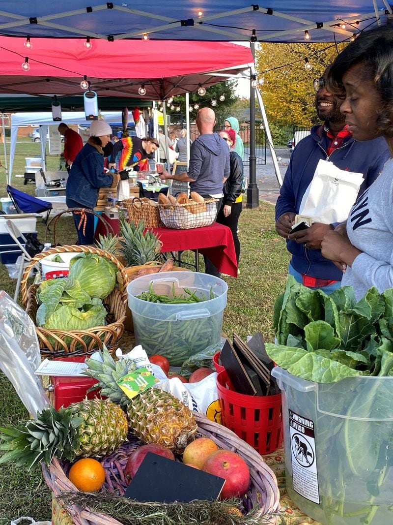 In the days before social distancing, farmers markets like the Castleberry Farmers Market in Atlanta’s Castleberry Hill neighborhood were social places where the community could shop and spend time getting to know their farmers and food producers. CONTRIBUTED BY DIANE RIES