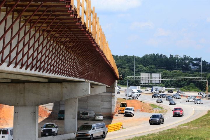 Northwest Corridor express lanes under construction