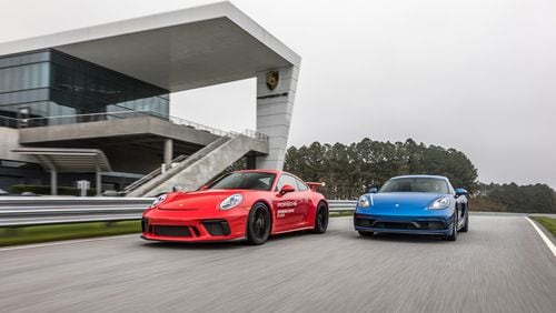 Give him the gift of speed with a driving package at Porsche Experience Center Atlanta. Contributed by Porsche Cars North America, Inc.