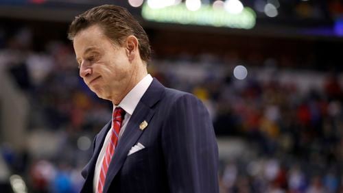 The NCAA suspended Louisville head coach Rick Pitino, Thursday, June 15, 2017, for five ACC games following sex scandal investigation. A former men's basketball staffer is alleged to have hired strippers to entertain players and recruits.