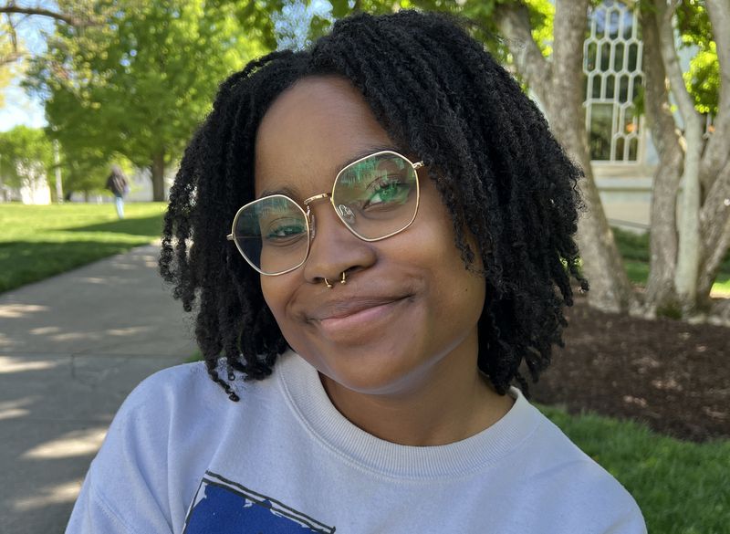 Dawnya Green, a 20-year-old student at Emory University, said she's noticed a lot of tension on campus this year related to the Israel-Hamas war. (Cassidy Alexander / cassidy.alexander@ajc.com)