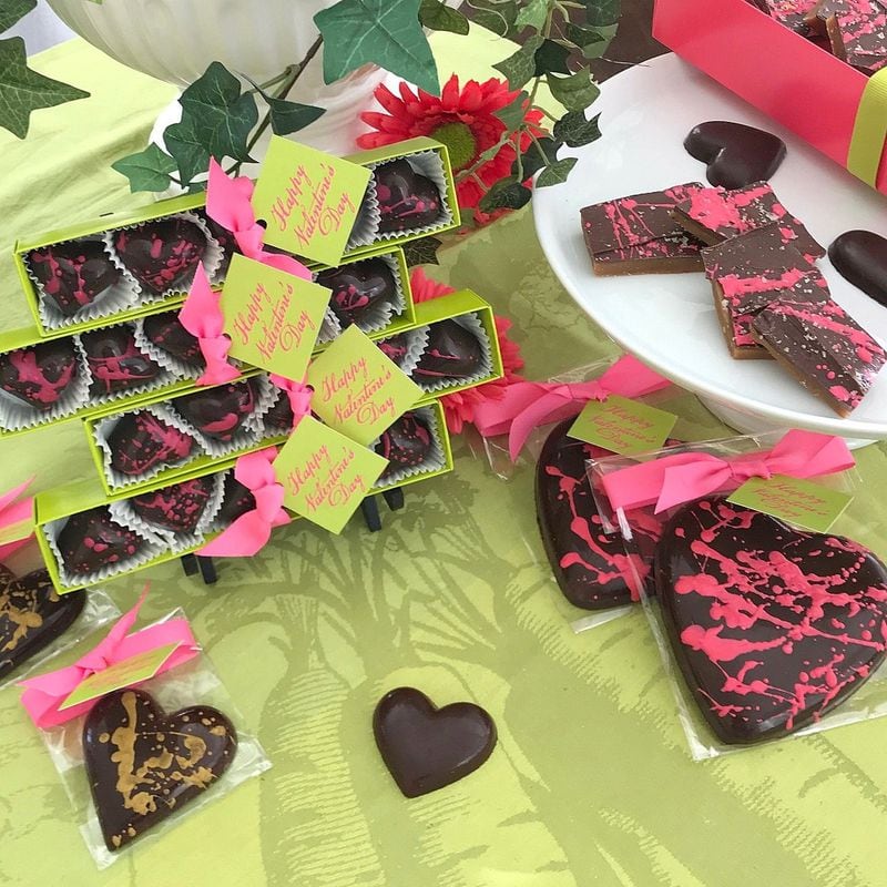 Sugar Marsh Cottage’s toffee, cream-filled bonbons and chocolate-dipped shortbread hearts were the products that inspired the business. CONTRIBUTED BY SUGAR MARSH COTTAGE