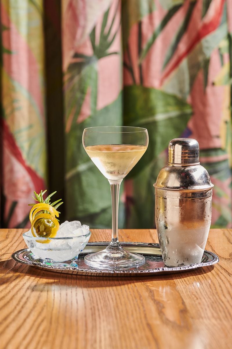 The centerpiece martini on Atrium's beverage menu is called Chasing Summer. Courtesy of Angie Webb