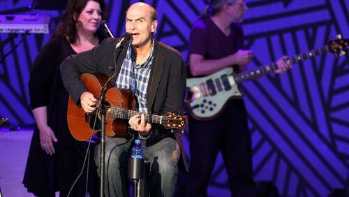 James Taylor serenaded a sold out Verizon Wireless Amphitheatre in Alpharetta in August 2014. Robb D. Cohen/RobbsPhotos.com