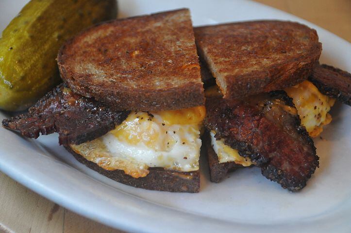 The General Muir's pastrami and egg sandwich