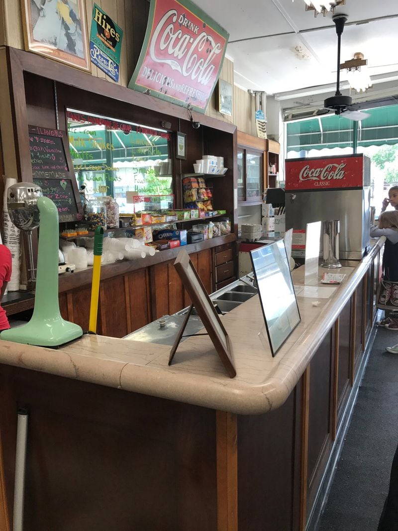 Chapman Drug in Hapeville has been serving up cool treats from its soda fountain for nearly a century. LIGAYA FIGUERAS / LFIGUERAS@AJC.COM
