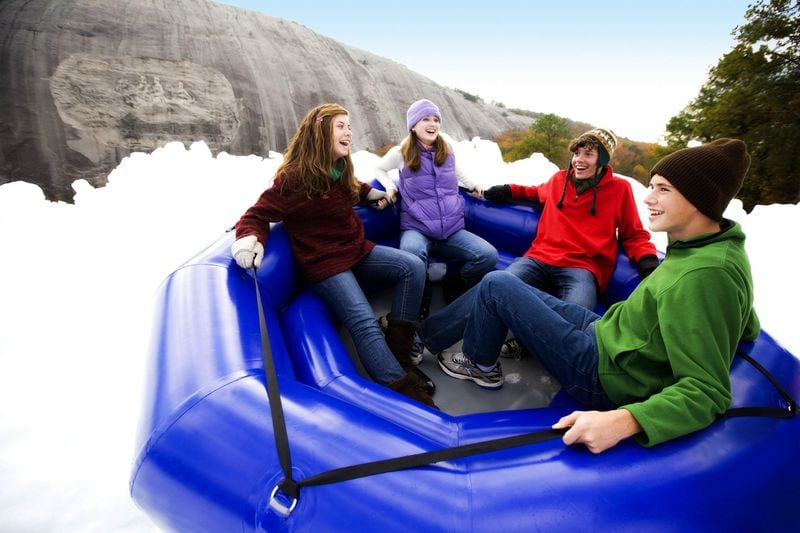 If you want to play in the snow, head to Snow Mountain at Stone Mountain Park. CONTRIBUTED PHOTO