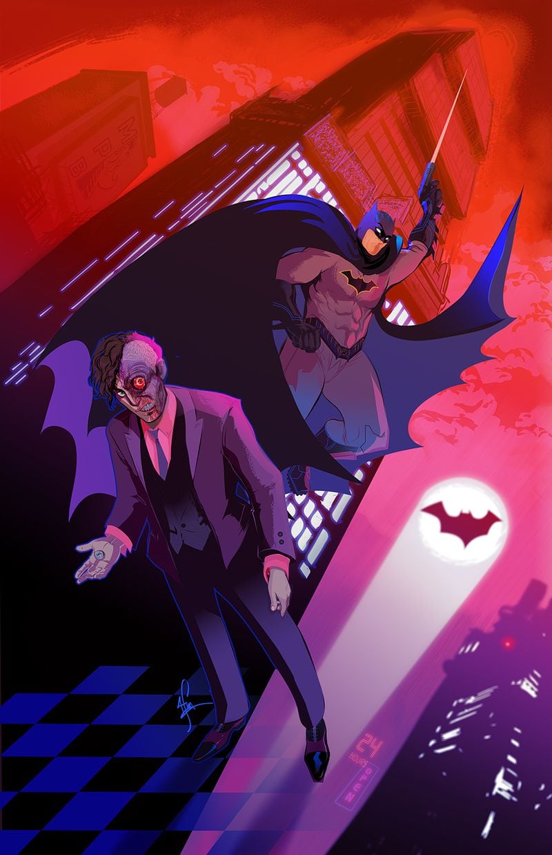 Richardson illustrated the cover of "All Star Batman," released in 2016. Courtesy of Afua Richardson