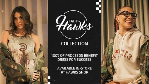 The Lady Hawks, a women’s auxiliary group comprised of the wives, significant others and mothers of Atlanta Hawks players, coaches, basketball operations staff and management, have announced a capsule retail collection in time for the holidays. All net proceeds from the capsule will benefit Dress for Success Atlanta, the Hawks said in a news release Saturday.