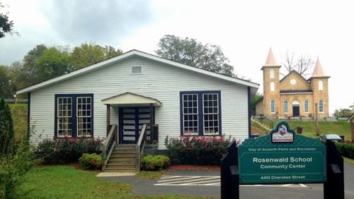 Acworth’s plans are to use federal funding of $225,000 to construct the new Hill Park and renovate the Rosenwald School Community Center. (Courtesy of Acworth)