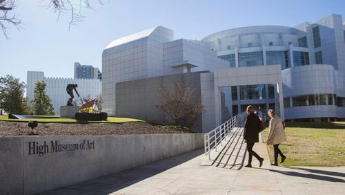People walk into the High Museum of Art in Atlanta, Georgia, on Friday, March 2, 2018. (REANN HUBER/REANN.HUBER@AJC.COM)