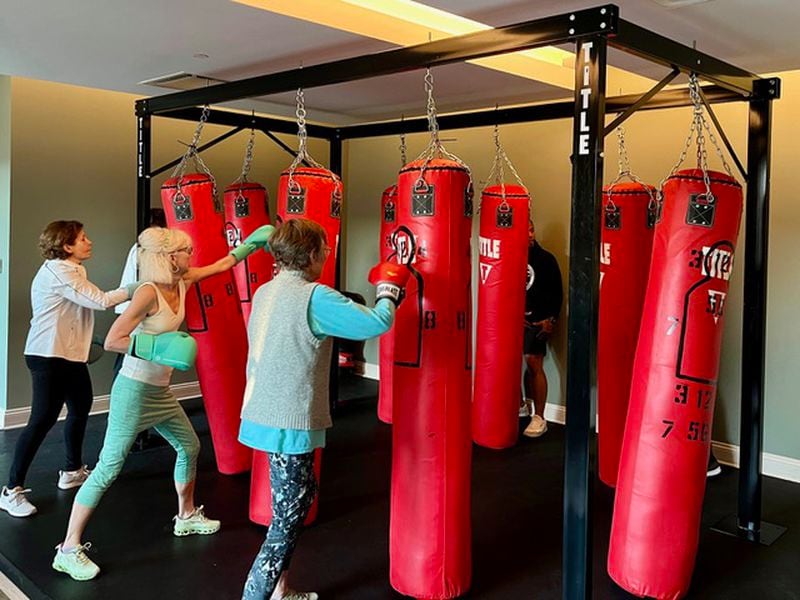 Peachtree Hills Place in Atlanta offers a boxing-based fitness program for their members in partnership with The Center For Movement Challenges, a nonprofit organization focused on helping those affected by movement challenges.