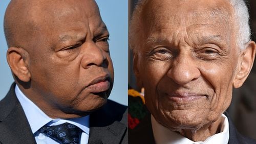 The late Congressman John Lewis of Georgia, who died in 2020, and the Rev. C.T. Vivian, who died the same year at age 95. (File photos)