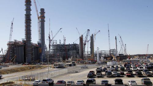 Mississippi Power’s Kemper County “clean coal” plant under construction in a 2012 photo. (AP Photo/Rogelio V. Solis, File)