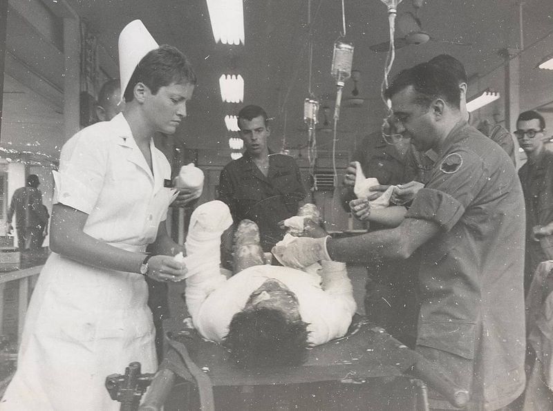 Capt. Donna Rowe was the head nurse in the triage unit of a field hospital near Saigon during the Vietnam war. "I saw things no one should see." CONTRIBUTED: DONNA ROWE
