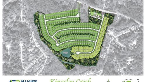 Kingsley Creek will offer 160 single-family homes.