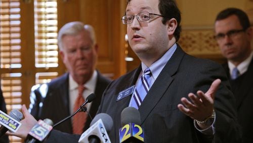 State Sen. Josh Mckoon, R-Columbus, believes most votes should be recorded. BOB ANDRES /BANDRES@AJC.COM
