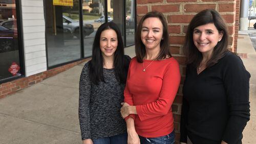 Atlanta Initiative Against Anti-Semitism founding partners Danielle Cohen, left, Lauren Menis, and Lisa Freedman organized an upcoming conference to help educators combat anti-Semitism and hatred in schools, incidents of which are on the rise according to a new Anti-Defamation League report.