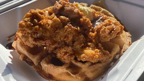 Chicken and Churros Waffle from the Brunch Apothecary in Dacula
Ligaya Figueras / ligaya.figueras@ajc.com
