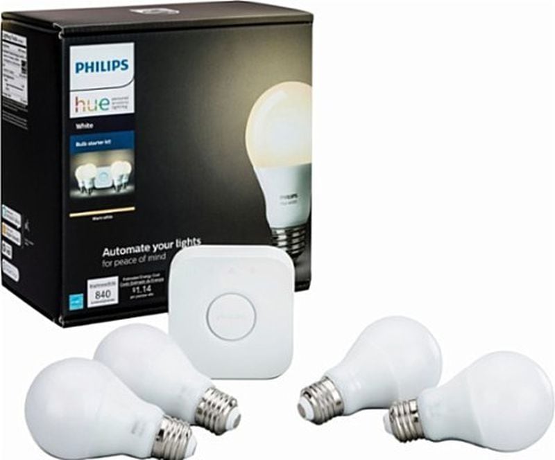 Philips Hue offers a starter pack to allow you to upgrade your lighting quickly and easily.