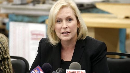 Sen. Kirsten Gillibrand claimed that people of color are arrested for marijuana ten times as often as white people in New York City. (Robert Kirkham/Buffalo News)