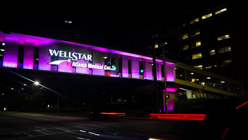 Wellstar Atlanta Medical Center as it closes its doors for the last time on Monday, October 31, 2022. "It's a huge loss," said one of the many healthcare workers that used to staff the hospital. CHRISTINA MATACOTTA FOR THE ATLANTA JOURNAL-CONSTITUTION
