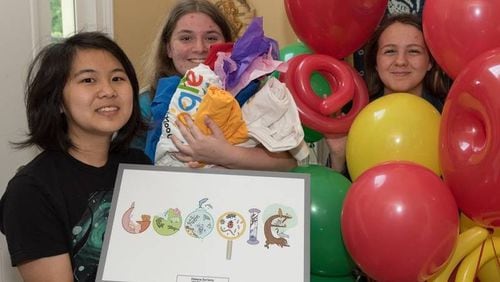 Helena Soriano, winner of the "Doodle 4 Google" art competition, will now represent Georgia as a finalist in the national contest.