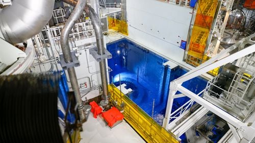 The fuel pool inside Plant Vogtle's Unit 3 near Waynesboro is seen on Friday, October 14, 2022, as Georgia Power began loading fuel into the reactor. (Arvin Temkar / arvin.temkar@ajc.com)