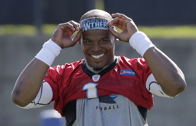Cam Newton back on the field