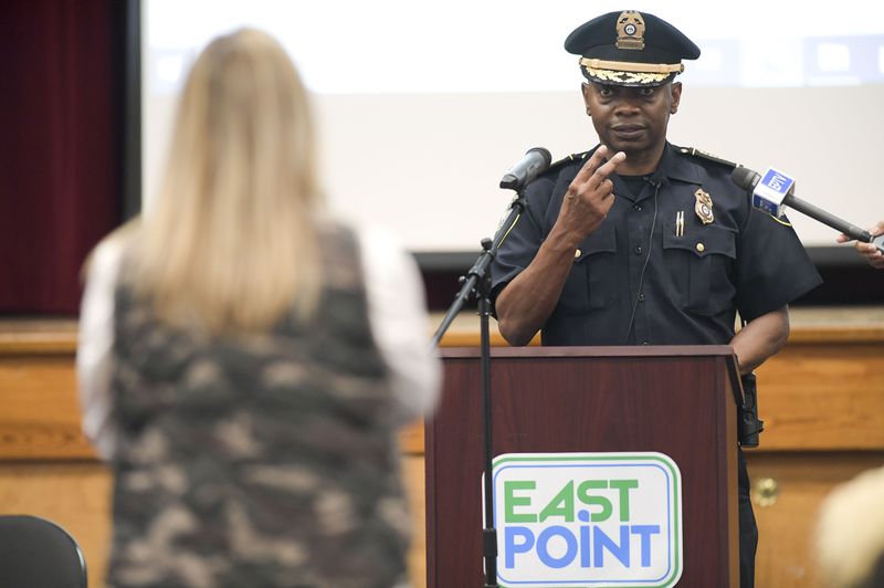 New Chief Shawn Buchanan has put all officers on patrol in East Point.