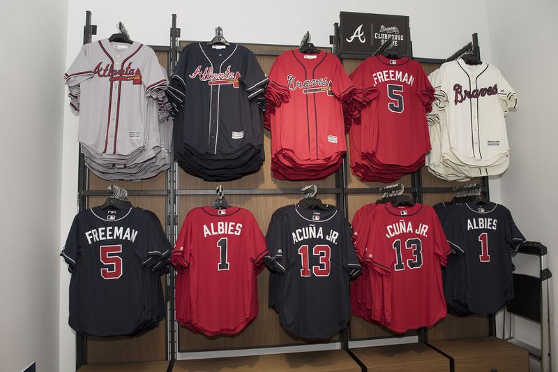The Atlanta Braves unveiled subtle changes to their uniforms for the 2019 season at their annual Chop Fest fan event Saturday, Jan. 19, 2019 at SunTrust Park. (Photo credit: Atlanta Braves)