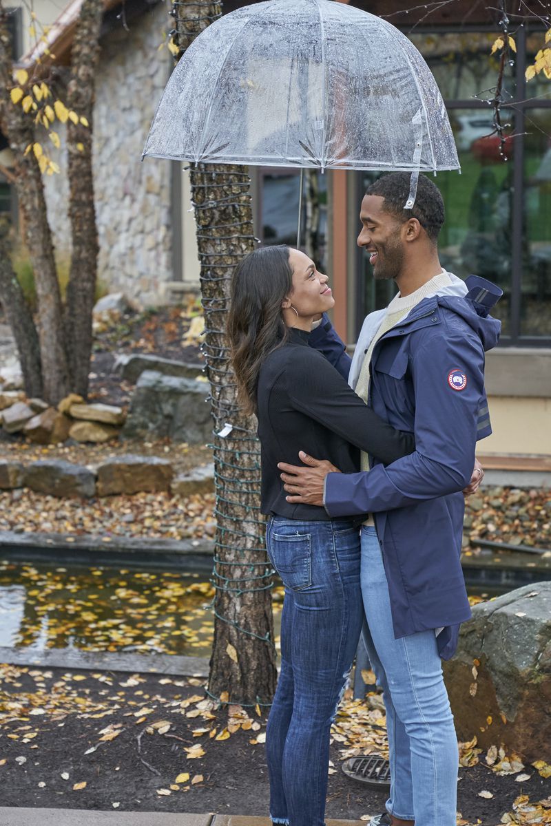 Michelle Young has a date with Matt James during the March 9 episode of "The Bachelor." (ABC/Craig Sjodin)