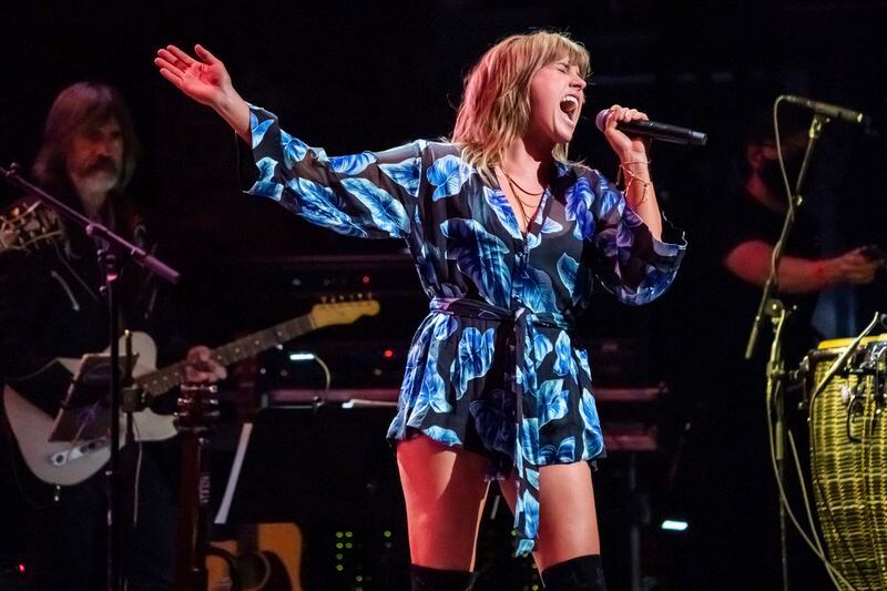 Grace Potter performs at the fifth annual Love Rocks NYC concert to benefit God's Love We Deliver at the Beacon Theatre on Thursday, June 3, 2021, in New York. (Photo by Charles Sykes/Invision/AP)