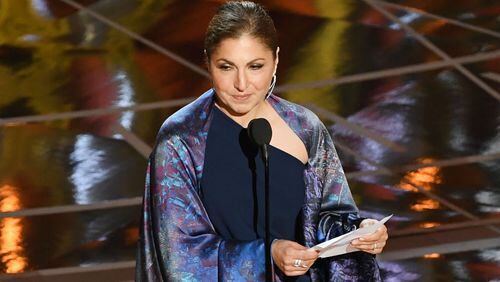 HOLLYWOOD, CA - FEBRUARY 26: Engineer/astronaut Anousheh Ansari accepts Best Foreign Language Film for 'The Salesman' on behalf of director Asghar Farhadi onstage during the 89th Annual Academy Awards at Hollywood & Highland Center on February 26, 2017 in Hollywood, California. (Photo by Kevin Winter/Getty Images)