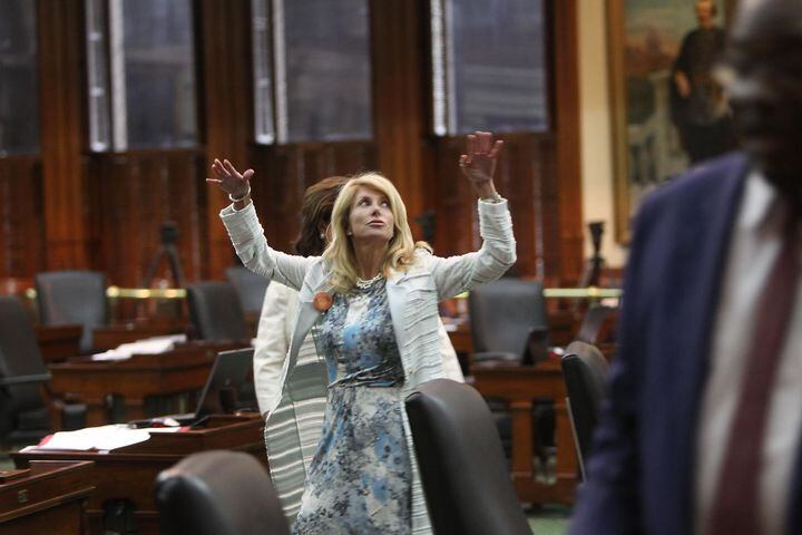 Sen. Wendy Davis filibuster at the Texas Legislature