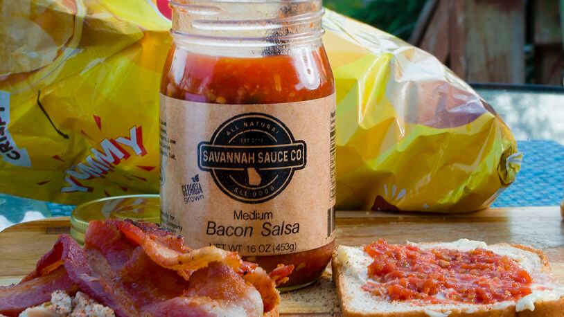 Savannah Sauce Co. began producing bacon salsa, owner Mike Roberson said, because “everyone loves bacon.” Courtesy of Moye Colquitt