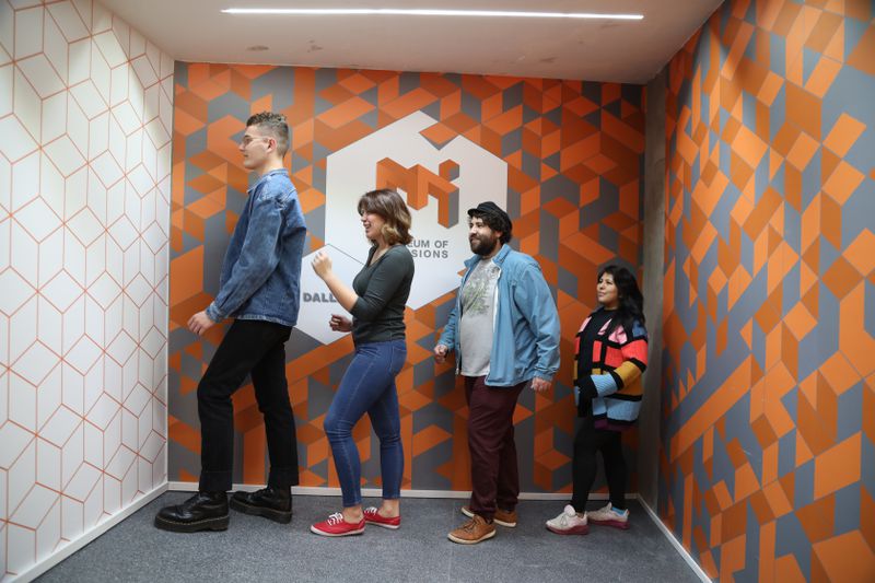Museum of Illusions features an Ames room, which distorts the visuals to make it appear people are far taller or shorter than they really are in relation to each other. PUBLICITY PHOTO