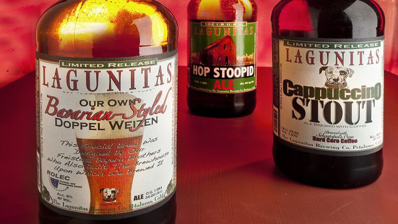 As faithful as the tides, eclipses and sunrises, we have Lagunitas Brewing's 22-ounce bottles. Back in 1995, the Petaluma, California, brewery became one of the first to sell craft beer in large-format bottles. Today it is a standard. But Lagunitas continues to stand out in the 22-ounce crowd. (Bill Hogan/Chicago Tribune/MCT)