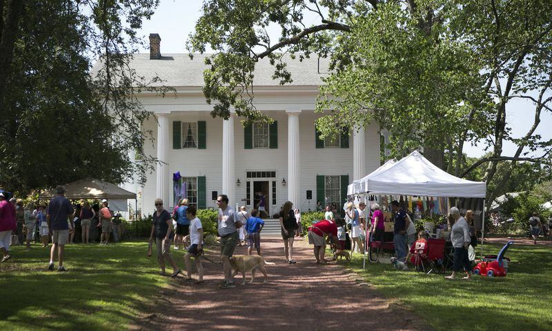 Barrington Hall, one of three historic Southern homes in Roswell, will be the site of a Fourth of July celebration Wednesday. CONTRIBUTED PHOTO