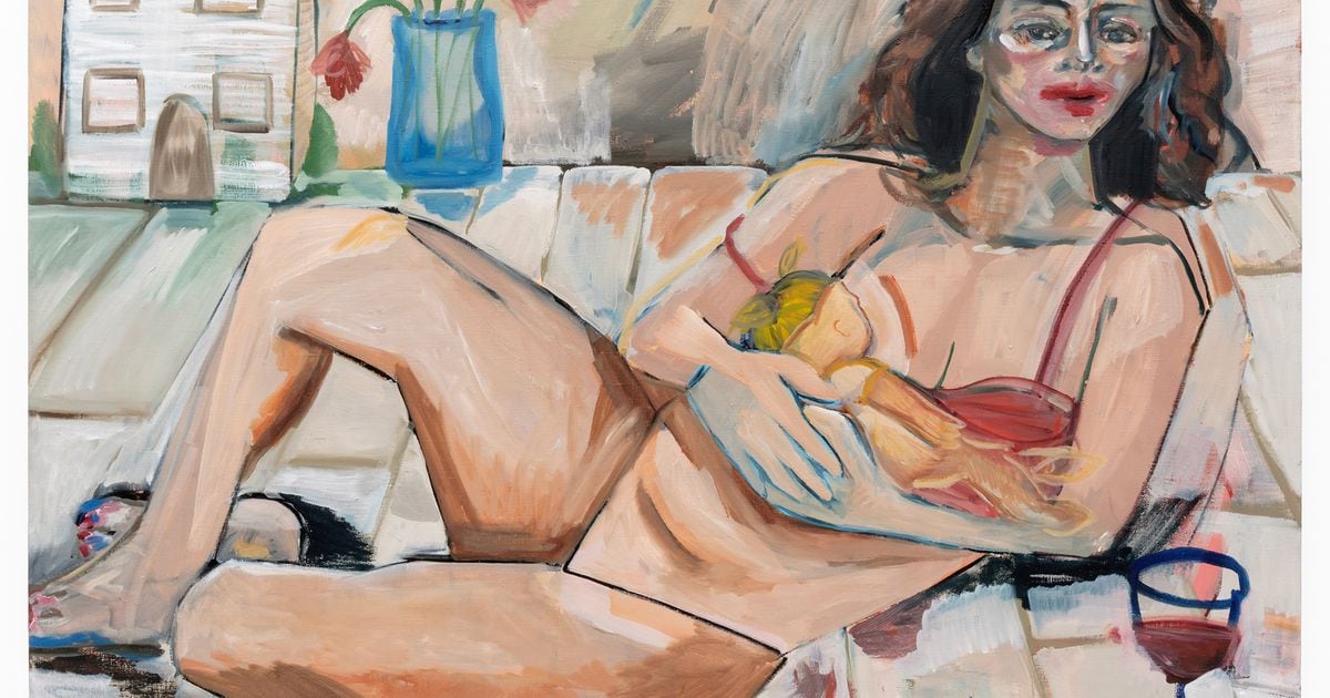 Masculinity and femininity converse in cheeky, intoxicating paintings - Atlanta Journal-Constitution Photo