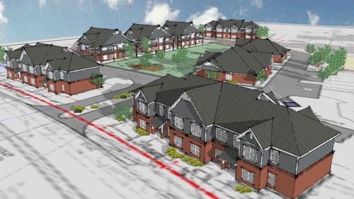 The Lawrenceville Housing Authority will build a new community to replace existing housing near city hall to make room for the city’s South Lawn project. Courtesy City of Lawrenceville